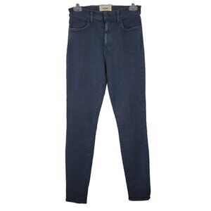 Baldwin Sz 27 Karlie Jeans High Rise Cropped Skinny Light Black Wash Exc Cond